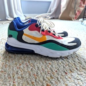 Nike Air Max 270 React Bauhaus 2019 White Multicolor Women's 8 Youth 6.5